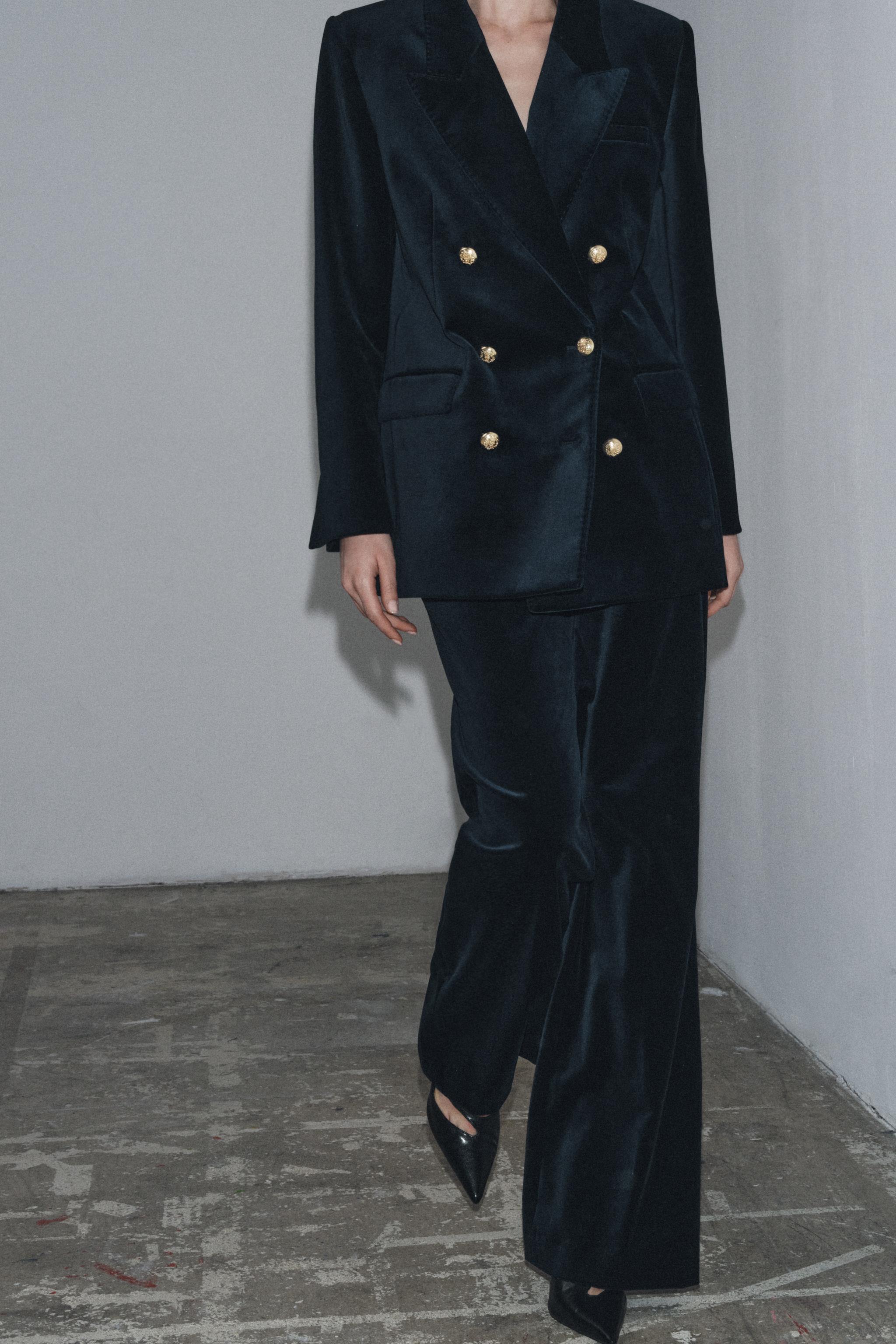 PANTALON FLARE EN VELOURS ZW COLLECTION LIMITED EDITION